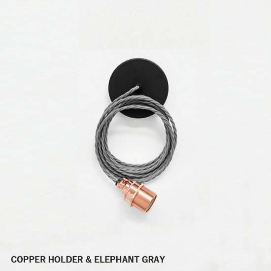 COPPER HOLDER ELEPHANT GRAY